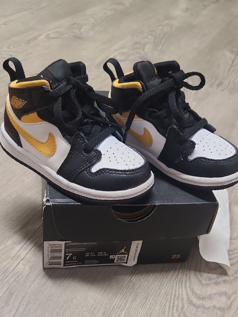 Jordan 1 MID (TD) Toddler Size 7C